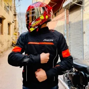Axor Cruise 2 Jacket Black orange riding jacket with level 2 protection 2025