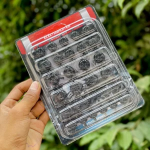 30pcs Universal Motorcycle Screw Nut Bolt Cap Cover Set – Black Finish