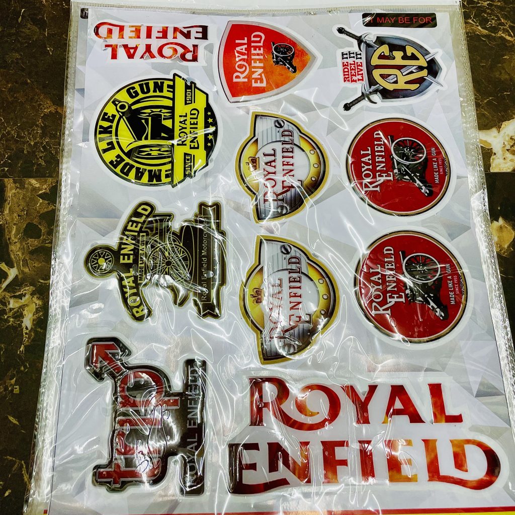 Royal Enfield Creative Vinyl Radium Sticker / Bullet