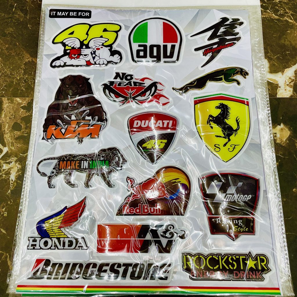 Graphics Sticker Set for Bajaj Boxer CT Deluxe | New Logo | Red Vehicl