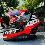 MT THUNDER 3SV WITH (SPOILER) CALIPSO A15 GLOSS FULL FACE HELMET WITH ECE  22.05 CERTIFICATION WITH SHARP 4 RATING LIMITED EDITION - Sarkkart