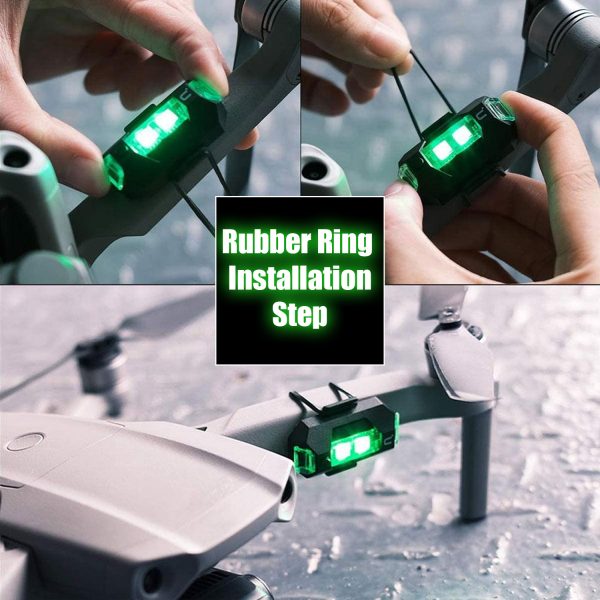 7-Color LED Aircraft Strobe Light And USB charging Motorcycle