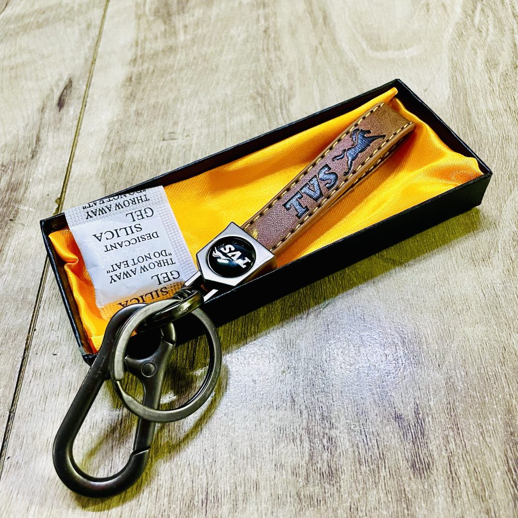 Tvs on sale logo keychain