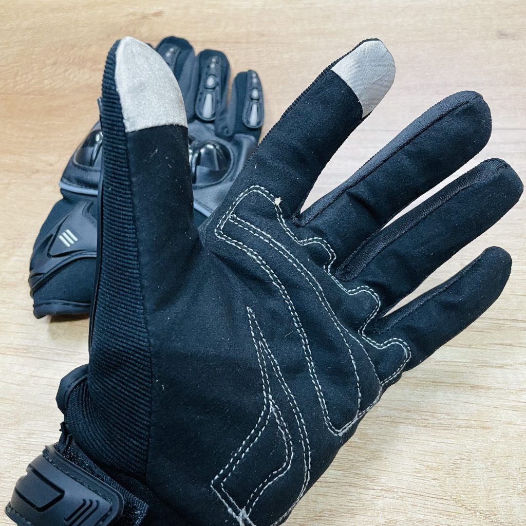 Leather hand gloves for on sale bikers