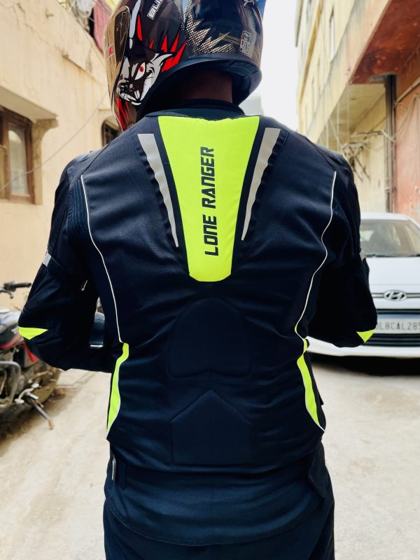 TVS Racing Aegis 3-Layer Riding Jacket for Men- All Weather Adaptability,  CE Level 2 Armour Protection – Premium Bike Jackets for Bikers (Neon)  Online at Best Prices | TVS Motor Company