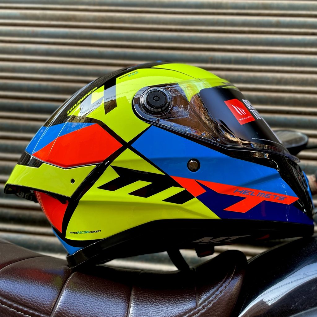 MT Thunder 4 SV Exa Gloss Fluro Yellow Helmet– Moto Central