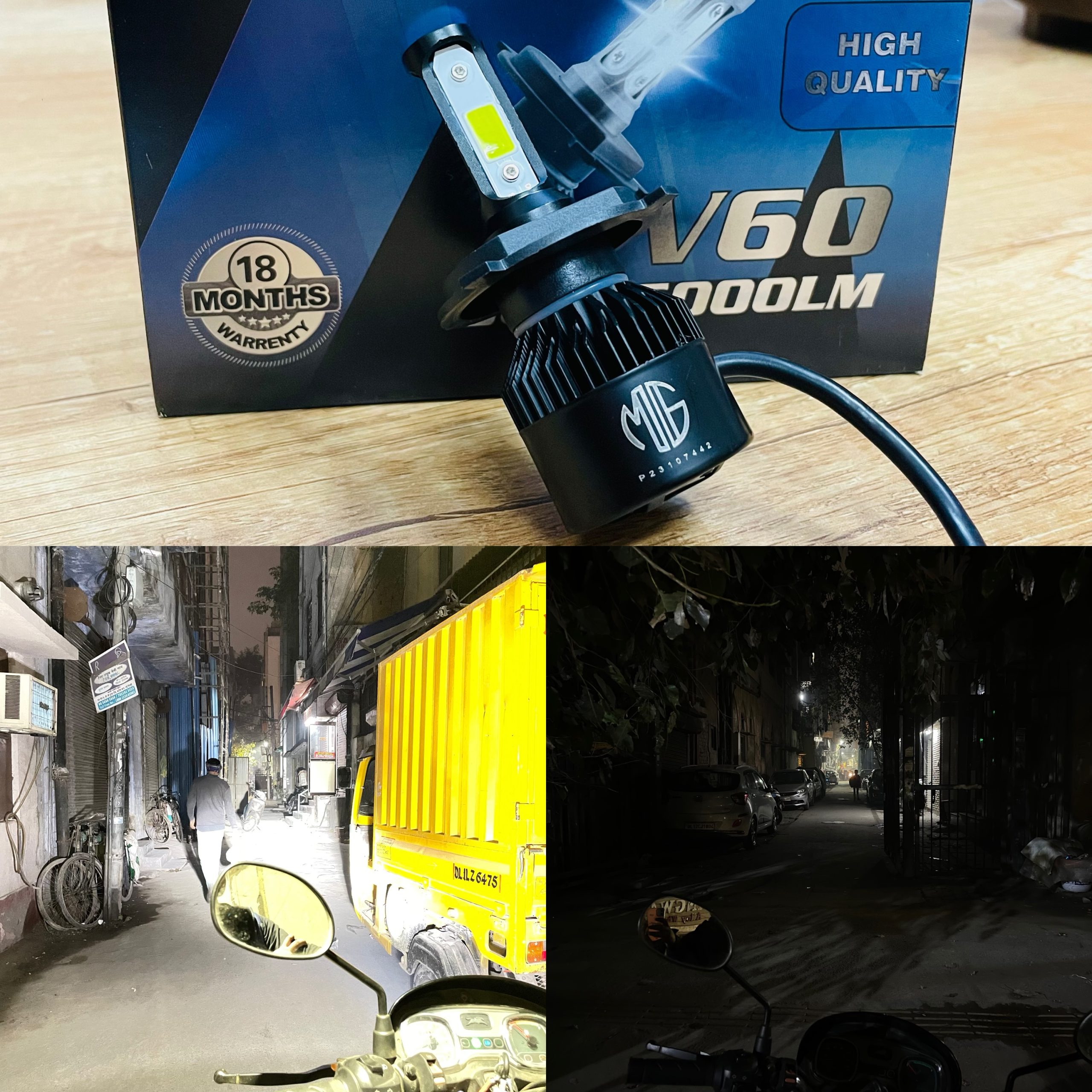 10W Metal H4 Motorcycle Led Headlight Bulb at Rs 160/piece in Delhi