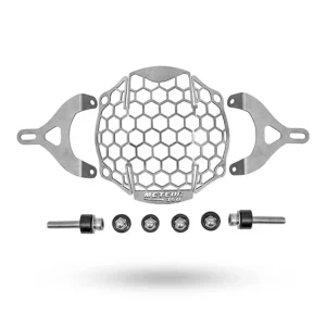 Stainless Steel Headlight Grill Guard for Royal Enfield Meteor 350 – Heavy-Duty Protection, Premium Metal Headlight Cover, Durable Scratch-Resistant Front Grill