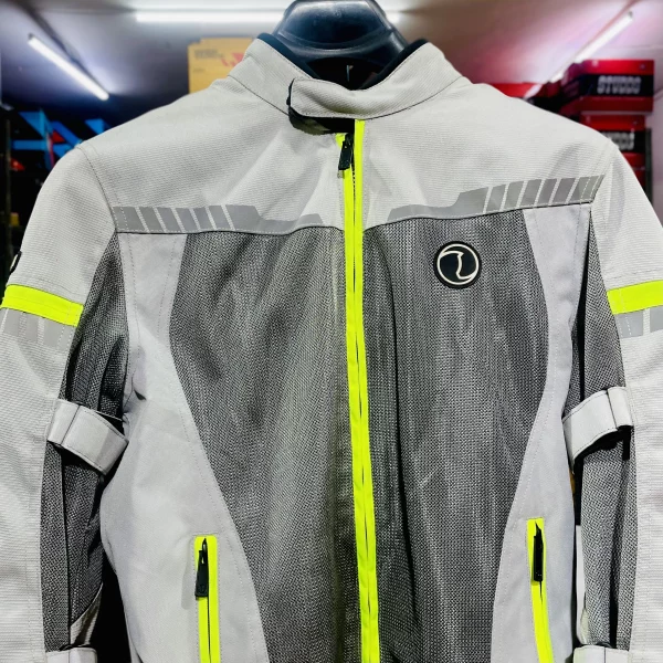 Rynox Air GT 3 Dark Grey Hi Viz Green Riding Jacket | Buy online in India