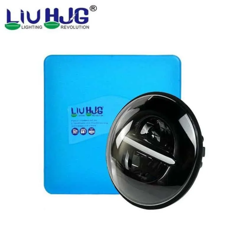 HJG 7 Inch Minus LED headlight assembly minus design closeup HJG 7 Inch Minus LED headlight assembly minus design closeup