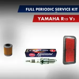 Yamaha R15 V3 Complete Full Periodic Service Kit with Original Filters and Spark Plug