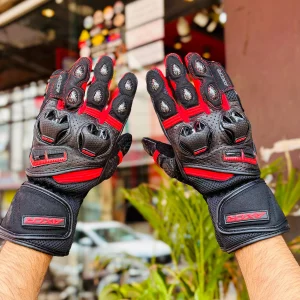 Axor Spyder Riding Gloves (Red) - High-Quality Motorcycle Gear