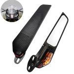 OBEROI'S TRADERS 360° Adjustable Moto GP LED Stealth Wings Rear View Mirror | Bike Fairing Kit For TVS RR310