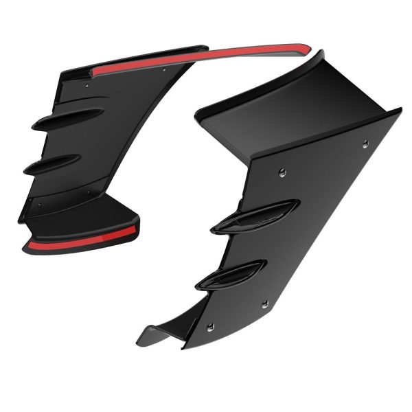 Saiga Parts Side Spoiler Wings for TVS Apache RR310 (Matte Black)