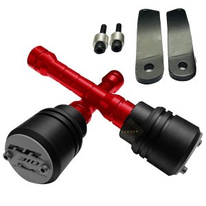 Vagary Heavy Frame Sliders with Brackets for KTM RC/Duke - 125, 200, 390 Frame Crash Protector Bike Crash Guard