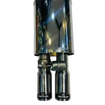 Remus dual tip carbon valvetronic exhaust precision control system