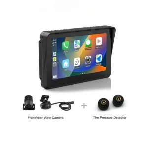 Sarkkart 5 Inch  - Motorcycle android Screen with Inbuilt GPS, Dual Bike Dash Cam and TPMS - Android auto/ Apple Carplay