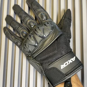 Axor Viper Riding Gloves – Black Premium Protection and Comfort