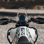 KXA00402 aluminum brace mounted on Royal Enfield Himalayan