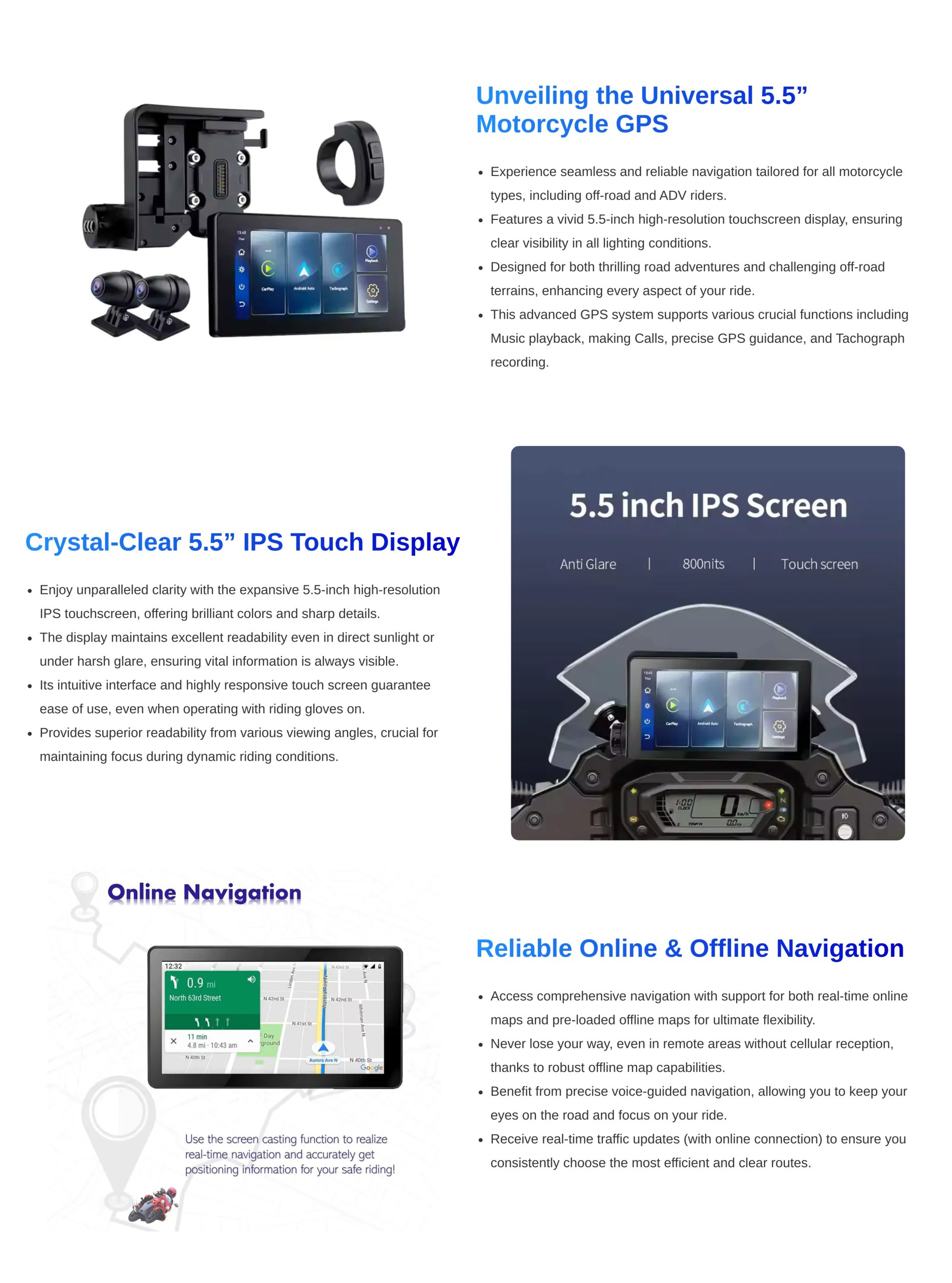Motorcycle Smart Display Features