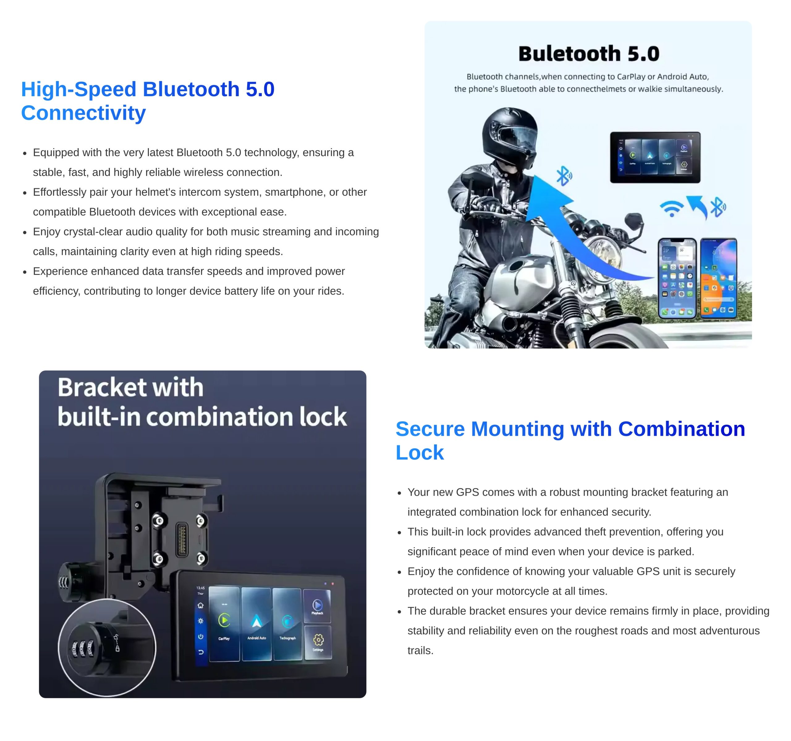 Motorcycle Smart Display Features