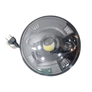 7 Inch LED Headlight with Yellow DRL for Royal Enfield