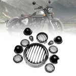 12-piece metal grill kit for Classic 350 headlight and indicators