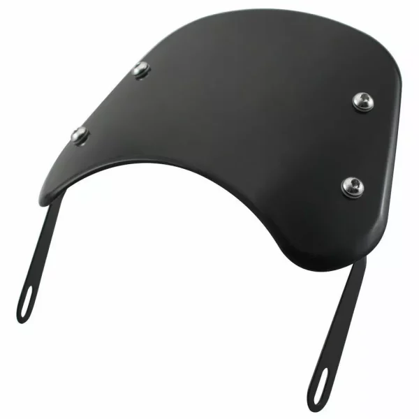 ABS black motorcycle windscreen universal round light