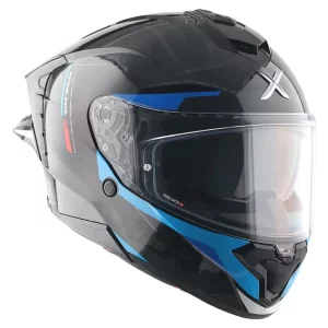 Axor Brutale Krytic dual spoiler helmet black and blue S size fit
