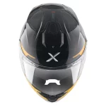 Axor Brutale Krytic dual spoiler helmet black and yellow Pinlock visor