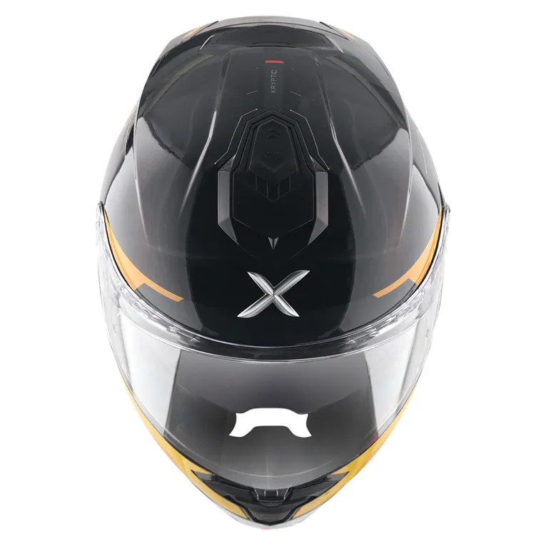 Axor Brutale Krytic dual spoiler helmet black and yellow Pinlock visor Axor Brutale Krytic dual spoiler helmet black and yellow Pinlock visor