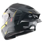 Axor Brutale Krytic dual spoiler helmet black and yellow rear spoilers