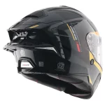 Axor Brutale Krytic dual spoiler helmet black and yellow side profile