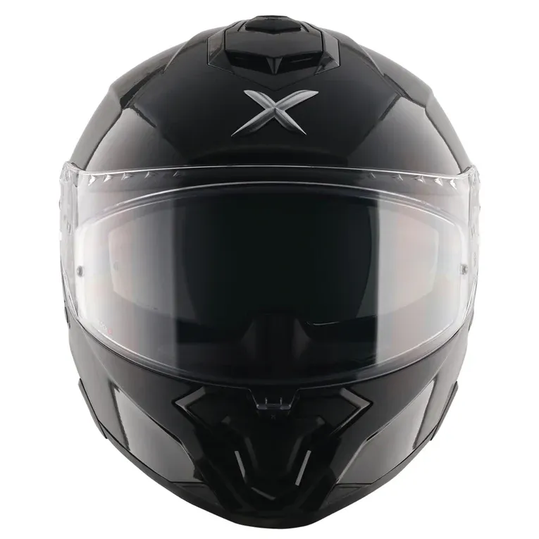 Axor Brutale Solid Colors dual spoiler helmet black D-ring buckle