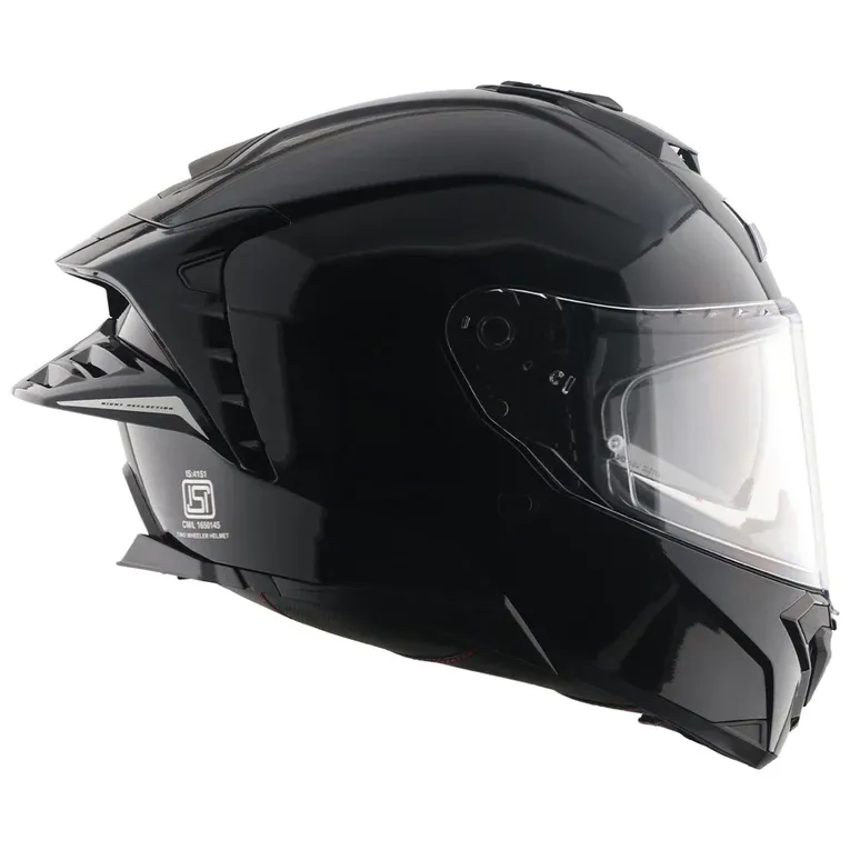 Axor Brutale Solid Colors dual spoiler helmet black S size fi