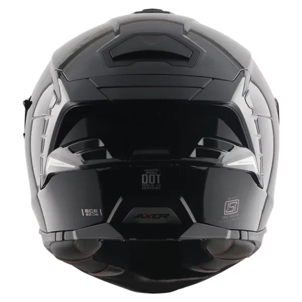 Axor Brutale Solid Colors dual spoiler helmet black rear spoilers