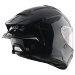 Axor Brutale Solid Colors dual spoiler helmet black side profile