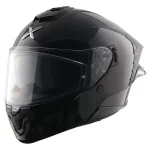 Axor Brutale Solid Colors dual spoiler helmet black ventilation system