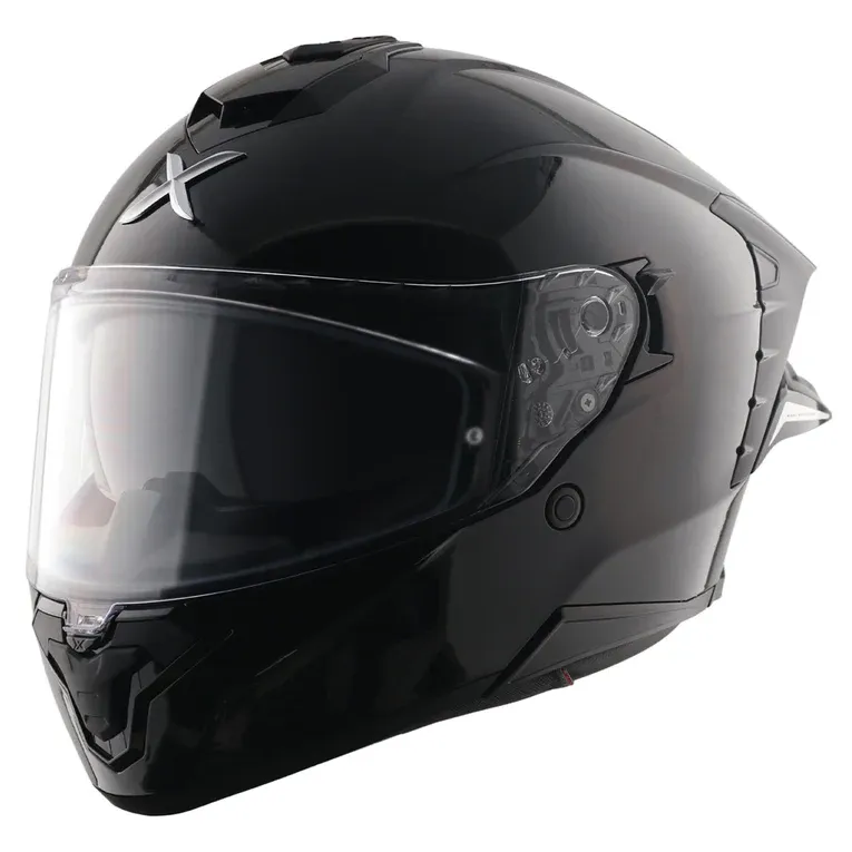 Axor Brutale Solid Colors dual spoiler helmet black ventilation system