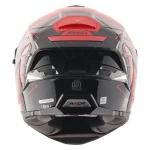 Axor Brutale Surges dual spoiler helmet red and grey rear spoilers