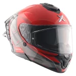 Axor Brutale Surges dual spoiler helmet red and grey ventilation system