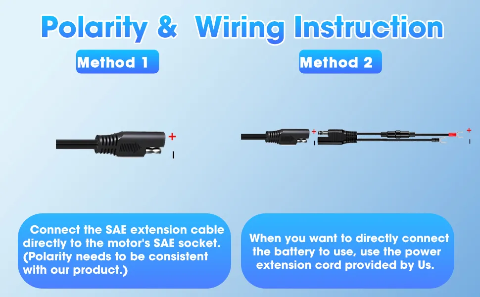 wiring with reverse polarity protection