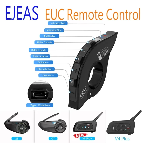 EJEAS EUC Bluetooth remote controller pairing with Q8