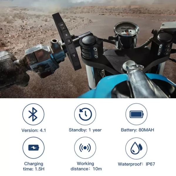 EJEAS EUC Bluetooth remote riding in rain
