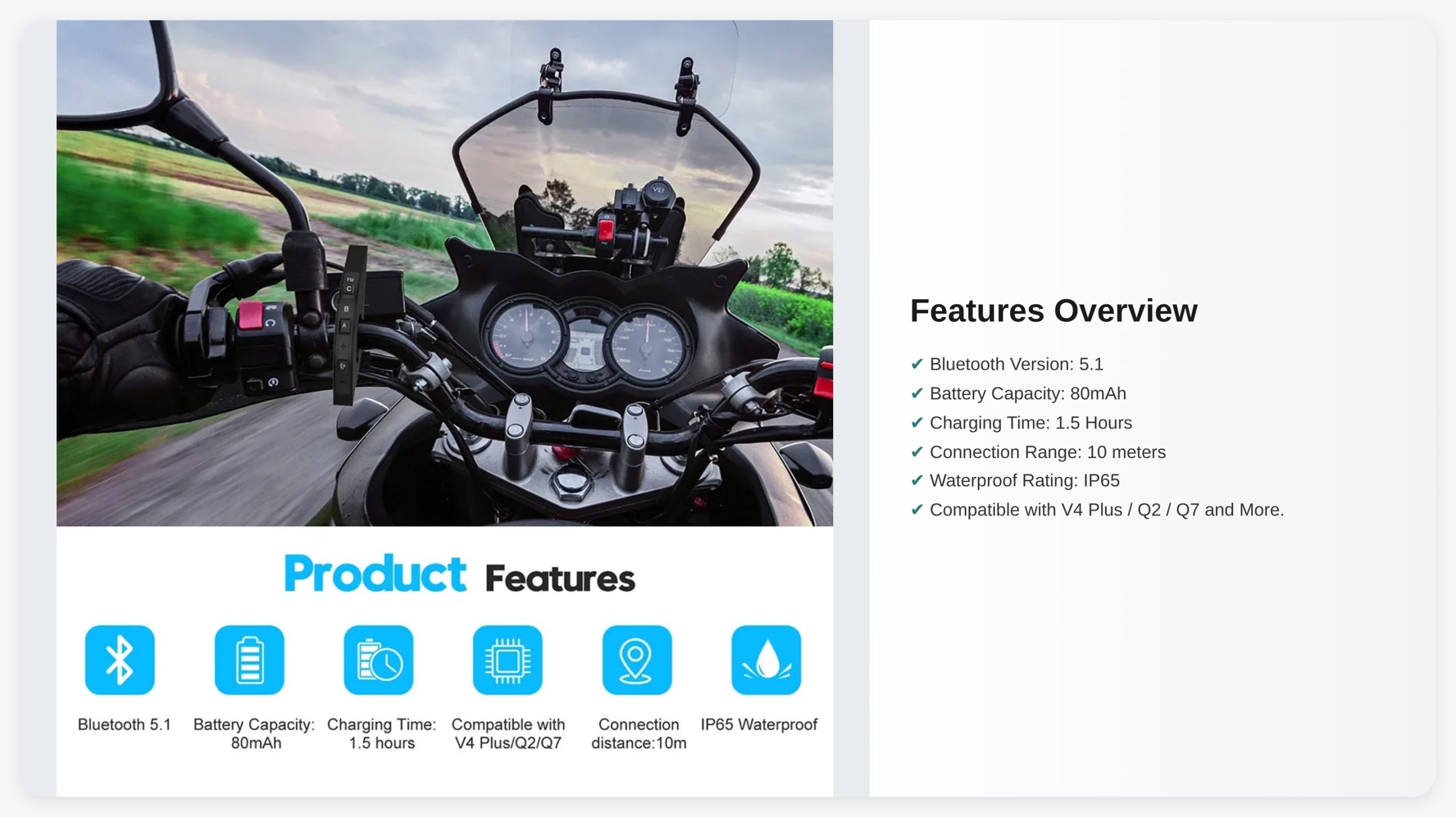 Bluetooth Controller Features - Battery, Range, FM, etc.