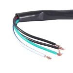 Rear view of black LCD motorcycle speedometer tachometer gauge with black mounting bracket and wiring