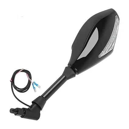 LED indicator mirrors on scooty, day and night