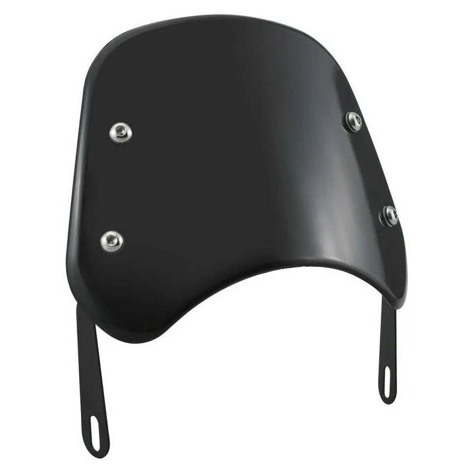 Motorcycle windscreen universal city commuter black Motorcycle windscreen universal city commuter black