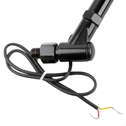 Rearview mirror close-up with adjustable yoke mount