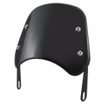 Universal motorcycle windscreen black for cruiser bike